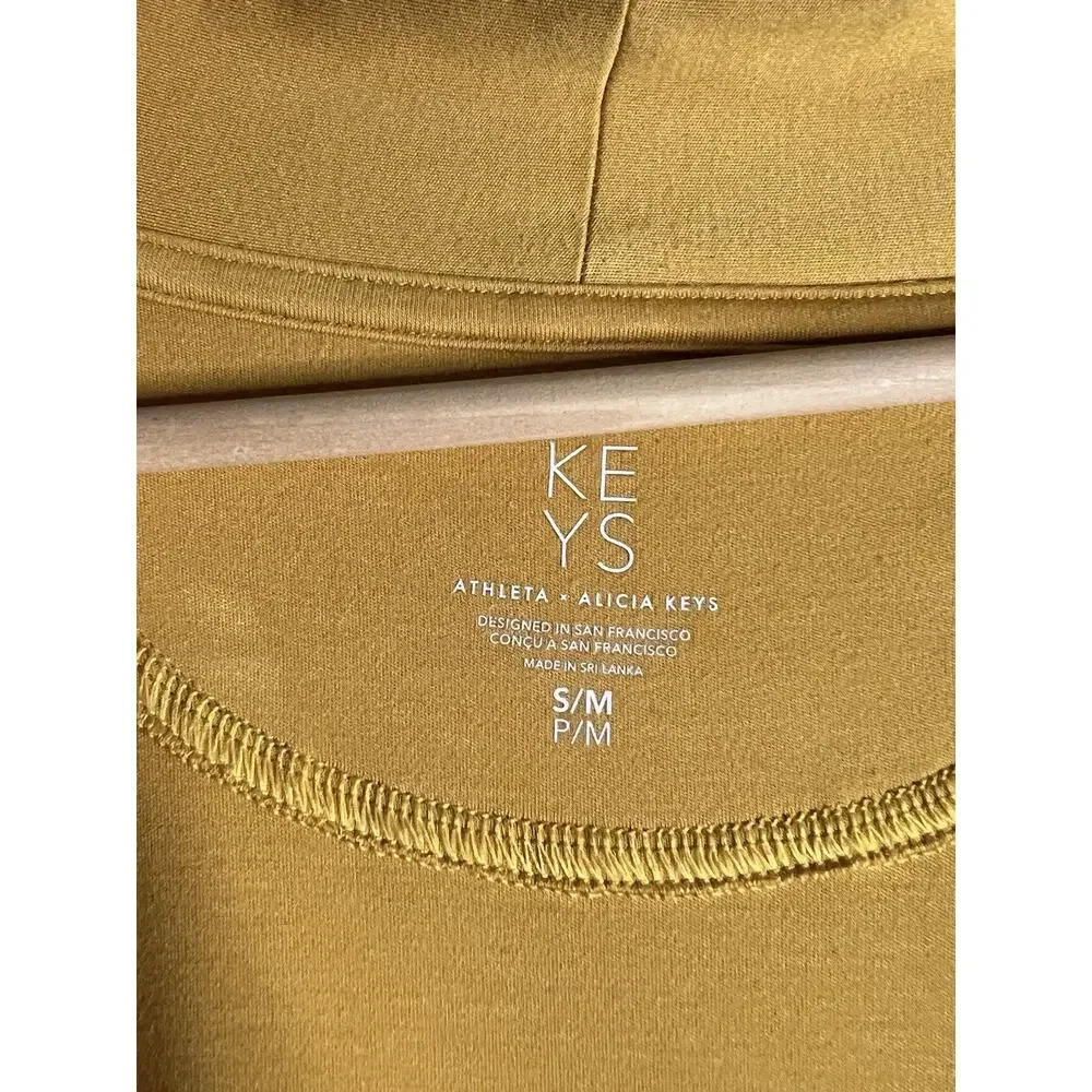 Athleta X Alicia Keys Cardigan Duster Top Womens S/M Oversized Yellow - Picture 4 of 8